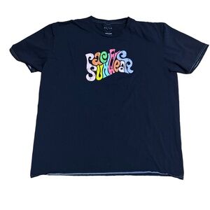 PS/LA Pacific Sunwear Short Sleeve T-Shirt One Size Black Graphic Logo Retro